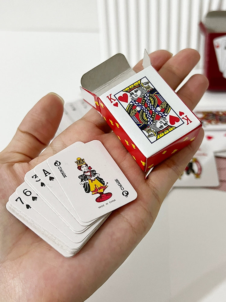 Mini Small Poker Super Q Cute Travel Card Board Game Card Portable Small Game Card Creative Gift