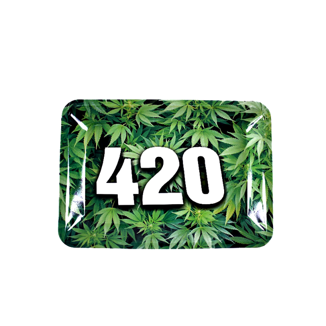 Small Metal Weed Rolling Trays With Magnetic Lid