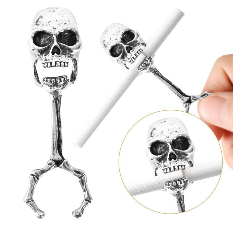 Skull Ring Holder/ Clip Holder