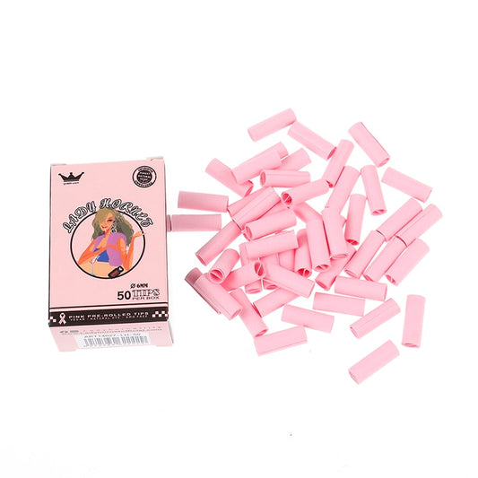 50Pcs Set Boxed Cute Lady Hornet Disposable Filter Rolling Pink Paper Tobacco Smoking Accessories for Lady