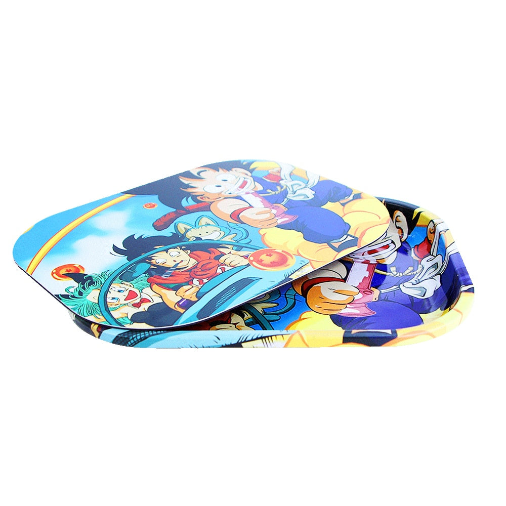 Small Animi Rolling Tray Plate Magnetic Lid